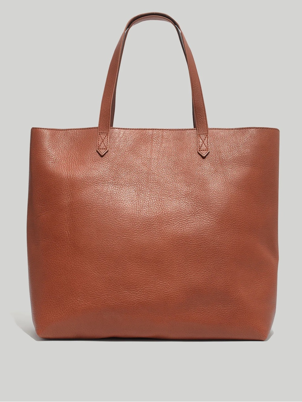 Madewell Zip-Top Transport Tote in English Saddle Leather NWT